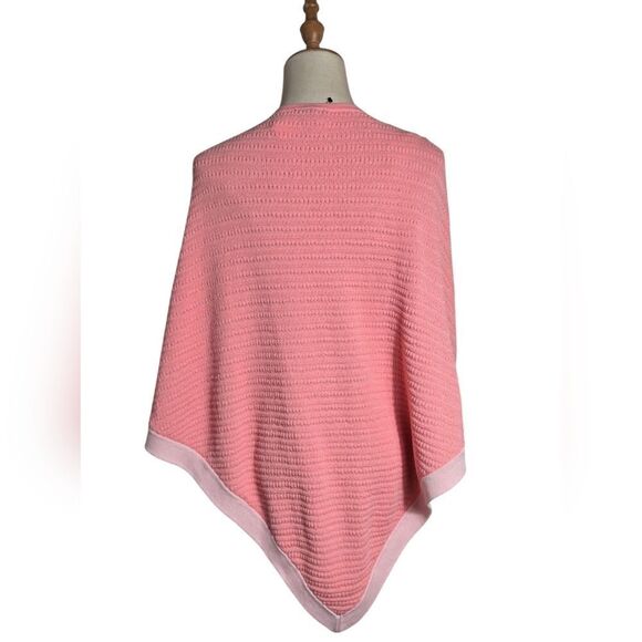 Talbots Rosy Pink Tie Neck Poncho NWT - Picture 4 of 7